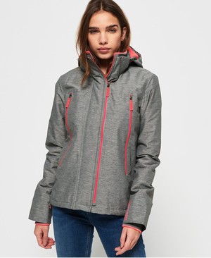 Superdry Pop Cipzár Velocity SD-Windcheater Női Kabát Világos Szürke/Korall | HJNFA4691